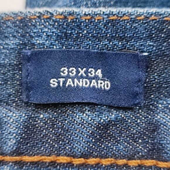 GAP Denim jeans men's size 33/34 denim blue standard fit - Picture 7 of 14